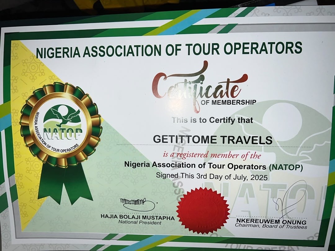 Registered Member — Nigeria Association of Tour Operators (NATOP)