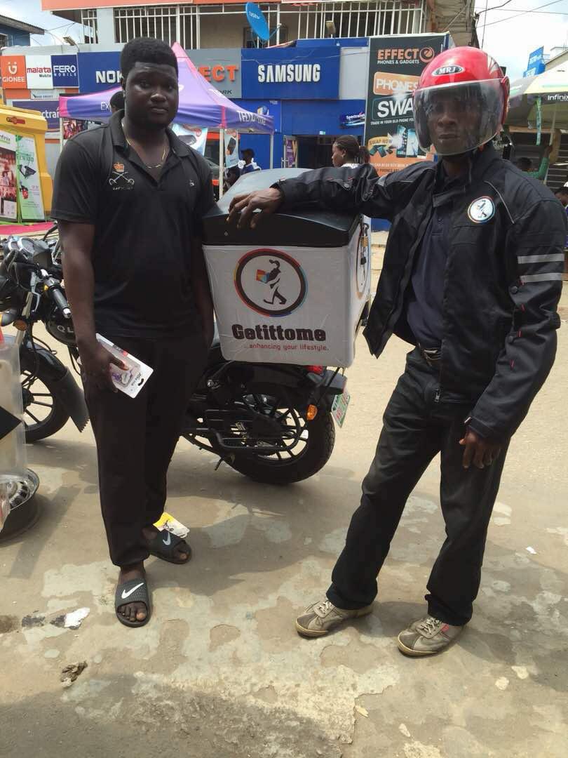 First delivery riders in Lagos